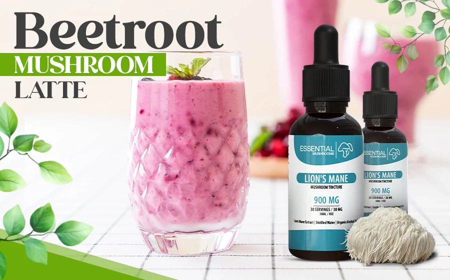 Beetroot Mushroom Latte