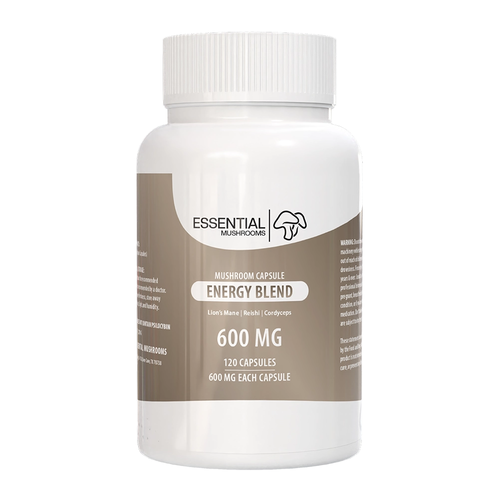 Essential Mushrooms Energy Blend Mushroom Extract Capsule 600mg