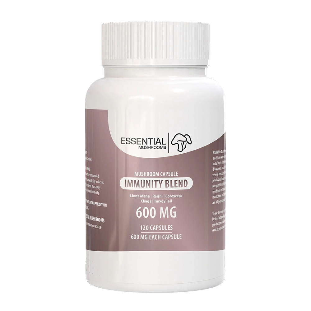 Essential Mushrooms Immunity Blend Mushroom Extract Capsule 600mg