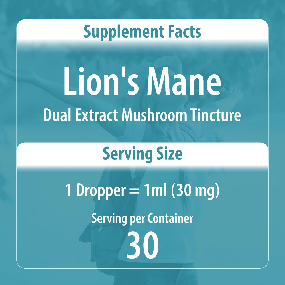 Lions Mane Mushroom Tincture Supplement Facts
