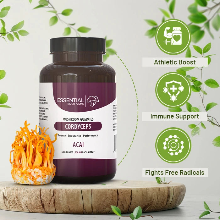 essential mushrooms cordyceps gummies benefits pic