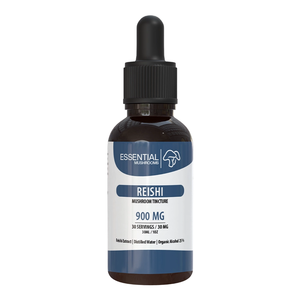 essential mushrooms reishi mushroom extract supplements 900mg tincture