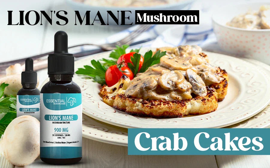 Lion's Mane Mushroom Crab Cakes