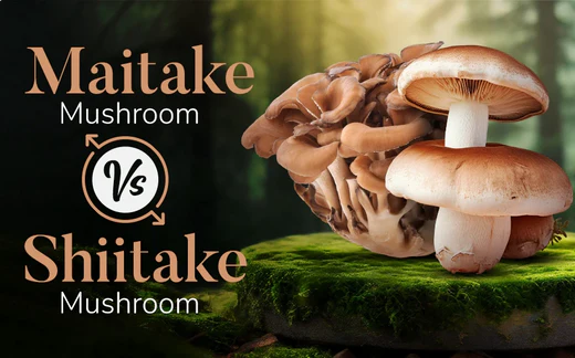 maitake mushroom vs shiitake mushroom