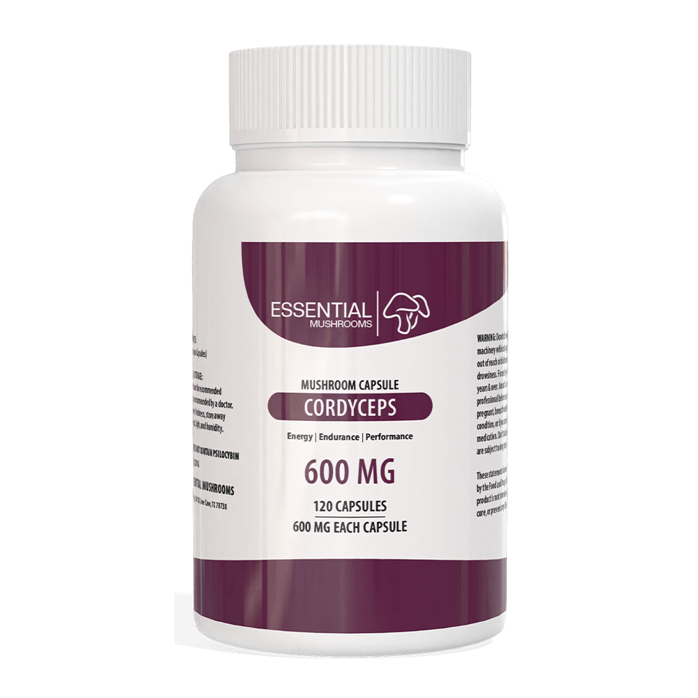 Essential Mushrooms Cordyceps Mushroom Extract Capsule 600mg