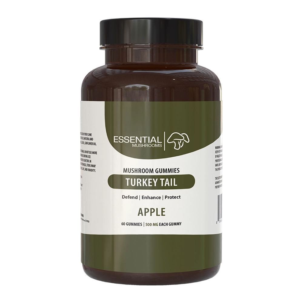 Essential Mushrooms Turkey Tail Mushroom Extract Gummies 500mg