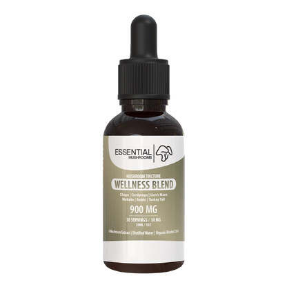 Essential Mushrooms Wellness Blend Mushroom 900MG Tincture