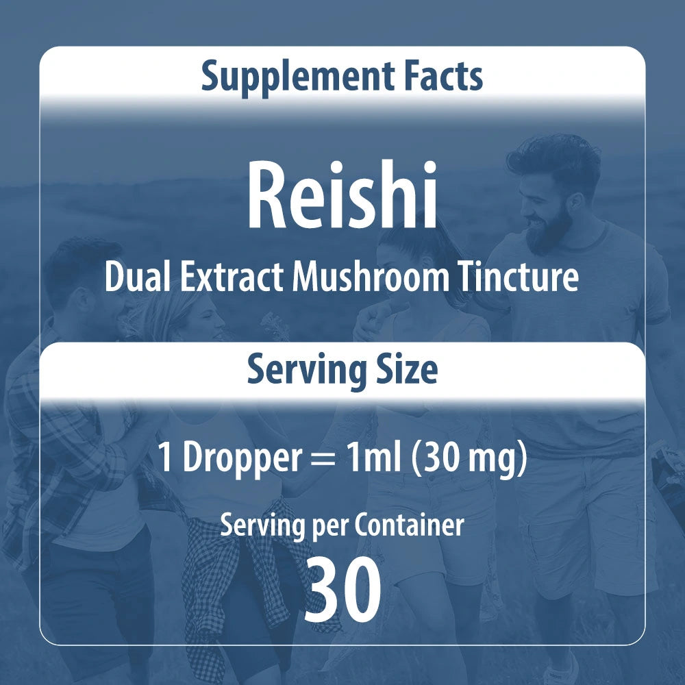 Reishi Mushroom Tincture Suplement Facts