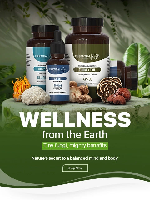 functional mushroom supplements homepage banner mobile